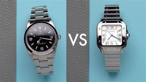 cartier santos vs rolex explorer